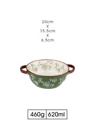 Household Ceramic Microwave Oven Noodle Bowl