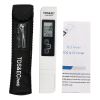 1PC White Digital Water Quality Tester TDS EC Meter Range 0-9990 Multifunctional Water Purity Temperature Meter TEMP PPM Tester - 1pc without battery