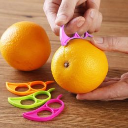 5pcs; Random Color Food Grade Steel Rocker; Orange Opener; Orange Peel Essential Tools - 5pcs Random Color