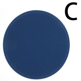 1pc Silicone Trivet; Honeycomb Pattern Heat Resistant Insulated Mat; Household Pot Holder; Kitchen Tools - C