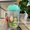 1pc Salad Cup; Household Salad Cup; Portable Salad Cup; Lunch Cup - Green