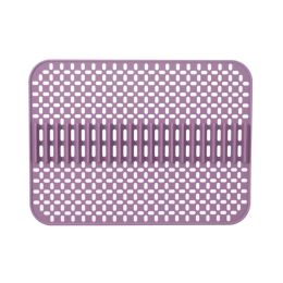 1pc Kitchen Silicone Drain Mat; Kitchen Sink Protection Anti-Scratch Mat; Non-Slip Card Bowl Card Position Mat; 16.93*12.6inch - Purple - 1PC