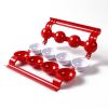 DIY Meatball Maker Mold Fishball Squeezer Homemade Meat Baller Press Molder for Kitchen Tool - red+white