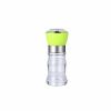 Manual Pepper Grinder Portable Hand Twist Pepper Mill Spice Salt Kitchen Grinding Tool - green