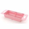 Kitchen Sink Retractable Wash Rack Collapsible Over The Sink Colander Dish Fruit Vegetable Strainer Drainer Basket for Kitchen - pink