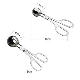 Stainless Steel Meatball Maker Clip Fish Meat Ball Rice Ball Making Mold Form Tool Kitchen Accessories Gadgets Cuisine - S