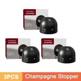 2/3 Pack Vacuum Red Wine Bottle Cap Stopper Silicone Sealed Champagne Leak-proof Retain Freshness Wine Plug Gift for Wine Lovers - Champagne 3 Packs