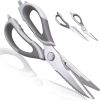 Kitchen Scissors Kitchen Shears Come Apart Multi Function Stainless Steel Cooking Scissors with Comfortable Non Slip Handle - Stainless Steel