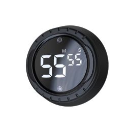 Led Twist Setting Digital Timer - black