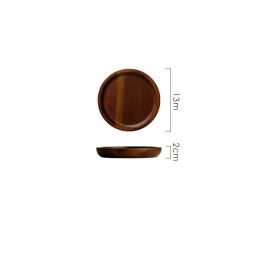 Wooden Circular Japanese Storage Cake Tray