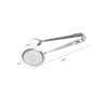 Mesh Strainer Tongs 2 in 1 Stainless Steel Oil Frying Filter Spoon Fry Tool Oil Skimmer with Clip Cooking Gadget Tool - stainless steel