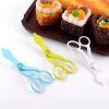 2pcs Piping Flower Scissors/Nail Kitchen Baking Pastry Tool Rose Decor Lifter Fondant Cake Decorating Tray Cream Transfer Set - White Set