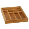 Expandable Kitchen Utensils Drawer Organizer  For Bamboo Flatware Organizer - Natural A