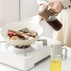 1pc Thickened Glass Mist Oil Spray Pot; Kitchen Utensils; Barbecue Oil Spray Bottle - Brown-250ml