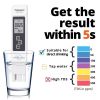 1PC White Digital Water Quality Tester TDS EC Meter Range 0-9990 Multifunctional Water Purity Temperature Meter TEMP PPM Tester - 1pc without battery