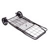 Jumbo Basket Folding Shopping Cart With Swiveling Wheels And Dual Storage Baskets - Black - Kitchen Tools