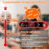 Digital Thermometer BBQ Meat Food Cooking Temperature Tester - Red