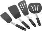 Set of 4 Silicone Spatula Turners Heat Resistance Silicone Cooking Spatulas Cooking Utensils - 4-PC