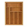 Expandable Kitchen Utensils Drawer Organizer  For Bamboo Flatware Organizer - Natural A