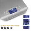 1pc 10KG/5KG Kitchen Scales Stainless Steel Weighing For Food Diet Postal Balance Measuring LCD Precision Electronic - 5KG