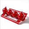 DIY Meatball Maker Mold Fishball Squeezer Homemade Meat Baller Press Molder for Kitchen Tool - red+white