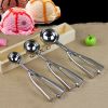 1pc Stainless Steel Ice Cream Ball Scoop Fruit Scoop - A-4cm