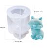 1pc Teddy Dog Ice Cube Mold; Mousse Cake Silicone Mold; Creative Cute Animal Shaped Epoxy Mold; DIY Tools - Tactic Dog