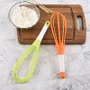 1pc Storeable And Foldable Household Multifunctional Manual Rotary Egg Beater - Yellow