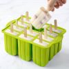 1pc New Summer Ice Cream Tools With Wooden Sticks Silicone Popsicle Molds Custom Mini Silicone Ice Cream Popsicle Mold - Pink