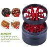 1 Pc Spice Grinder; Herb Tobacco Grinder Smoking Pipe Accessories Spice Weed Chopper Grinders; Durable Kitchen Tools - 1 Pack Red