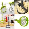 Potato Smasher, Pump-Action Potato Masher, Manual Press Potato Mashing Kitchen Gadget Tool - Black