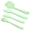 Cooking Baking 10 PCS Spatula Set High Heat Resistant Kitchen Utensil Set  - Green - Kitchen Tools 12 Pcs