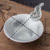 Tin Phoenix Feather Tea Strainer Handmade Tea Infuser Chinese Style Tea Strainer Kung Fu Tea Accessory,Silver - Default