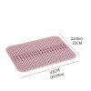 1pc Kitchen Silicone Drain Mat; Kitchen Sink Protection Anti-Scratch Mat; Non-Slip Card Bowl Card Position Mat; 16.93*12.6inch - Grey - 1PC