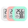 Mini Indoor Thermometer LCD Digital Temperature Room Hygrometer Gauge Sensor Humidity Meter Indoor Thermometer Temperatu - White