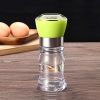 Manual Pepper Grinder Portable Hand Twist Pepper Mill Spice Salt Kitchen Grinding Tool - green