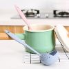 1pc 2 In 1 Filter Spoon Soup Spoon Leak Spoon Long Handle Plastic Large Spoon Hot Pot Spoon Eco-Friendly Kitchen Utensil - Blue