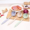 1pc 2 In 1 Filter Spoon Soup Spoon Leak Spoon Long Handle Plastic Large Spoon Hot Pot Spoon Eco-Friendly Kitchen Utensil - Blue